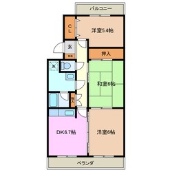 大矢知駅 徒歩23分 1階の物件間取画像